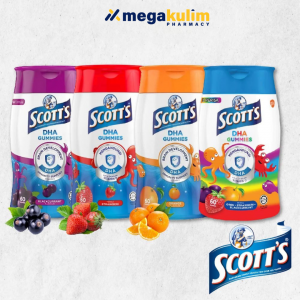 Scott's DHA Chewable Gummies 60's (Blackcurrant / Mix Flavour / Orange / Strawberry)