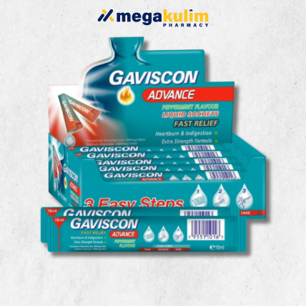 Gaviscon Liquid Advance Sachets (24'sX10mL/Box)