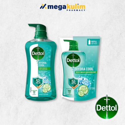 Dettol Shower Gel Hydra Cool (800ml - Refill/950ml - Bottle)