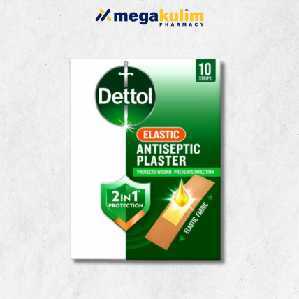 Dettol Antiseptic Plaster - Elastic (10pcs/Pack)