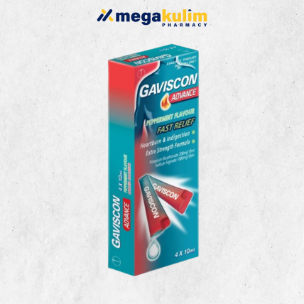 Gaviscon Advance Liquid Sachets (4x10mL/Box)