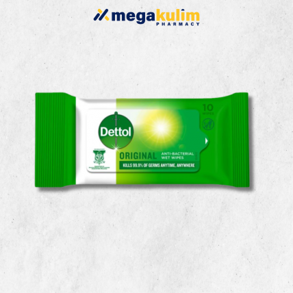 Dettol Original Antibacterial Wet Wipes (10pcs/Pack)