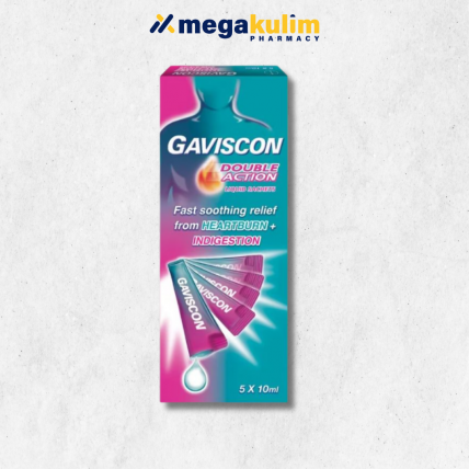 Gaviscon Liquid Double Action Sachets (5'sX10ml/Box)