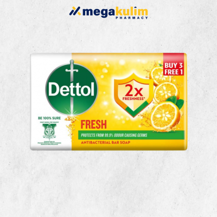 Dettol Soap Bar Fresh 100g (3+1 Bar/Set)