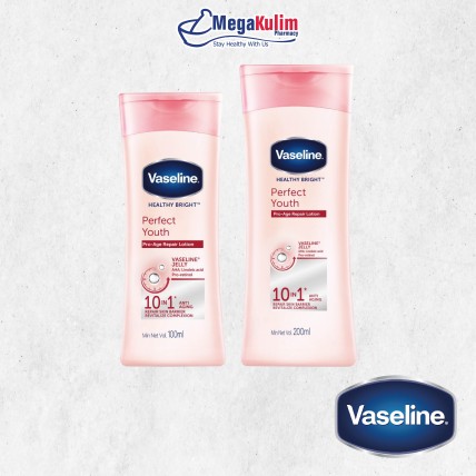 Vaseline Healthy Bright Perfect Youth 10-in-1 Anti Aging (100mL/200mL)-100mL