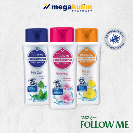 Follow Me Body Wash 220mL (Whitening / Extra Cool / Natural Fresh)