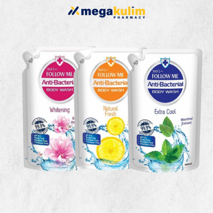 Follow Me Body Wash Refill 900mL (Whitening / Natural Fresh / Extra Cool)