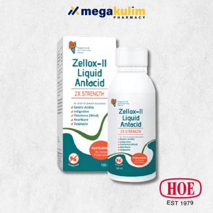 Zellox-II Double Strength Liquid Antacid 100mL