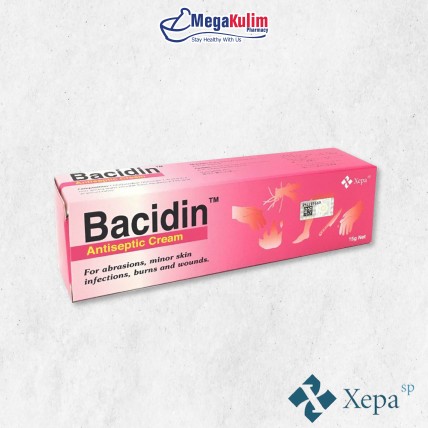 Bacidin Antiseptic Cream 1% 15g