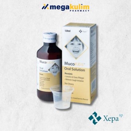 Mucokids Oral Solution 120mL (Vanilla + Berries Flavour)