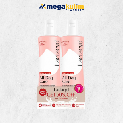 Lactacyd All Day Care Feminine Wash (2x250mL/Set)