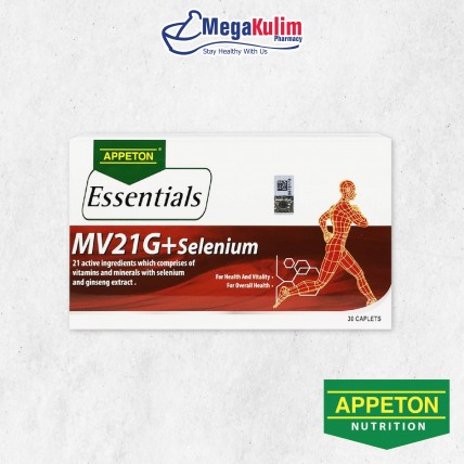 Appeton Essentials MV21G + Selenium 3X10 Cap