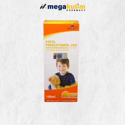Axcel Paracetamol Suspension Orange 250mg (90mL)