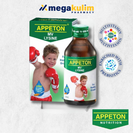 Appeton Multivitamins Lysine Syrup 120mL