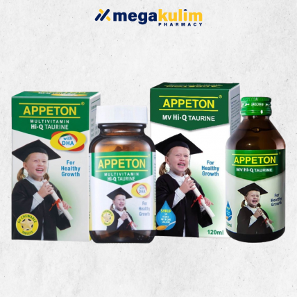 Appeton Multivitamin Hi-Q Taurine (Syrup 120mL / 60 Tablets )
