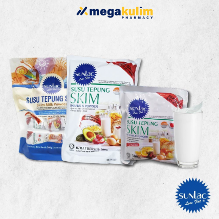 Sunlac Instant Skim Milk Powder 300g / 700g / 15's x 20g-15's x 20g (sachets)