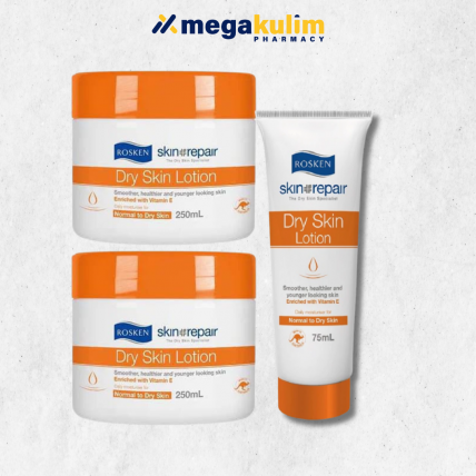 Rosken Dry Skin Lotion (2x250mL+75mL)