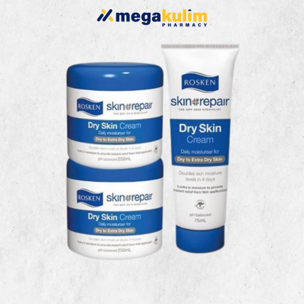 Rosken Dry Skin Cream (2x250mL+75mL)