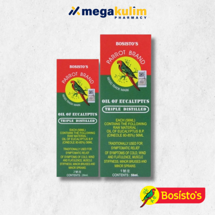 Bosisto's Parrot Brand Oil of Eucalyptus (28mL /56mL)