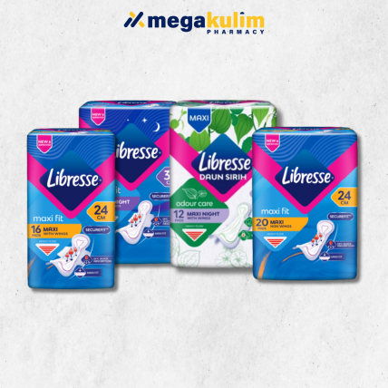 Libresse Maxi Sanitary Pads (Odour Care Night Wing / Regular Wing / Regular Non-Wing / Night Wing)