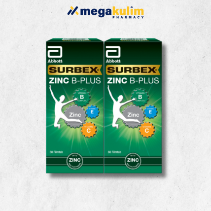 Abbott Surbex Zinc B-Plus (30 Tab / 2X60 Tab)-2X60 Tab