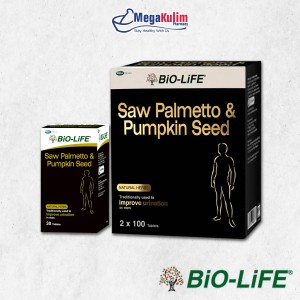 Biolife Saw Palmetto & Pumpkin Seed (30 Tab / 2X100+30 Tab)-2 X 100 + 30 Tab