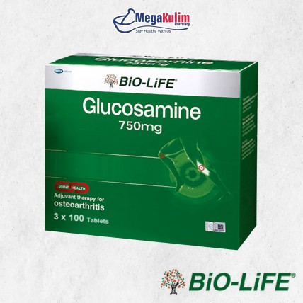 Biolife Glucosamine 750mg 3 X 100 Tab