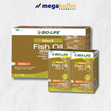 Biolife MaxX Fish Oil 1000mg (3X100 Tab)