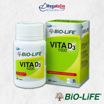 Biolife Vita D3 1000 (60 Tab / 2X60 Tab)-2X60 Tab