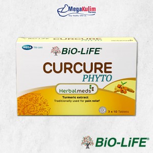 Biolife Herbalmeds - 30tab (Femosa / Echinax / Urocran / Grapeseed Extract / Curcure Phyto)-Curcure Phyto