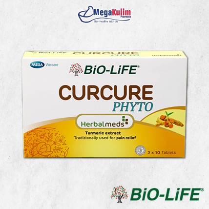 Biolife Herbalmeds - 30tab (Femosa / Echinax / Urocran / Grapeseed Extract / Curcure Phyto)-Curcure Phyto