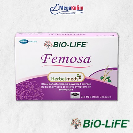 Biolife Herbalmeds - 30tab (Femosa / Echinax / Urocran / Grapeseed Extract / Curcure Phyto)-Femosa