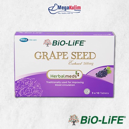Biolife Herbalmeds - 30tab (Femosa / Echinax / Urocran / Grapeseed Extract / Curcure Phyto)-Grapeseed Extract