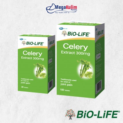 Biolife Celery Extract 300mg (2 X 30 Tab / 2 X 100 Tab)-2 X 100 Tab