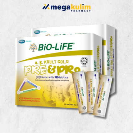 Biolife A.B. Adult Gold Pre & Pro (2x30'sx2.5g)