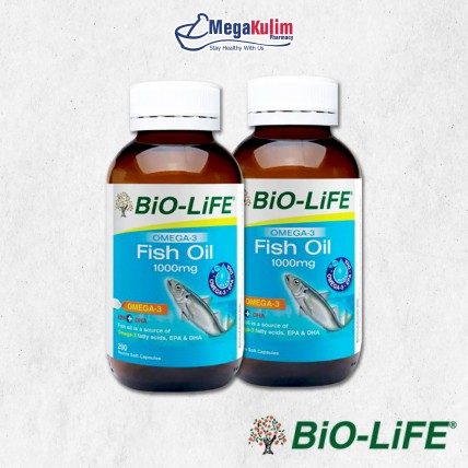 Biolife Omega-3 Fish Oil 1000mg 2 X 200Cap