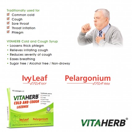 Vitaherb Cold & Cough Lozenges 2 X 12's