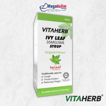 Vitaherb Ivy Leaf 35mg/5ml Syrup Original Flavour 100mL