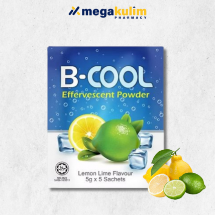 Winwa B-Cool Effervescent Powder 5 Sachets/Box (Lemon+Lime Flavour)