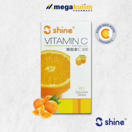 Shine Vitamin C-500 Plus Chewable Tablet 60 Tab
