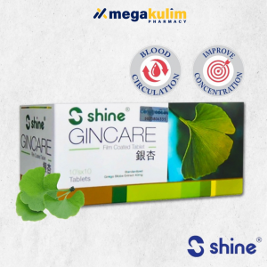 Shine Gincare 40mg (10 X 10 Film Coated Tablet)