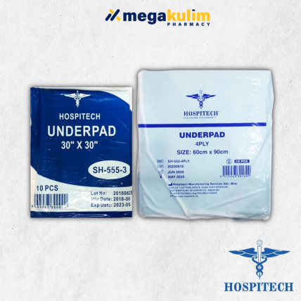 Hospitech Underpad 10pcs (76.2cmX76.2cm/ 60x90cm)-60 X 90 cm