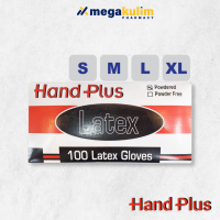 Hand Plus Powdered Latex Gloves 100's (Size S / M / L / XL)-L