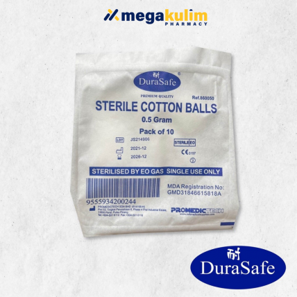 Durasafe Sterile Cotton Ball 10's