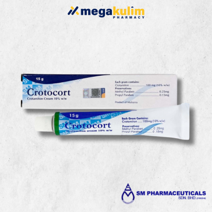Crotocort Crotamiton Cream 10% w/w (15g)