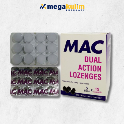Mac Dual Action Lozenges (12 Loz/Strip)