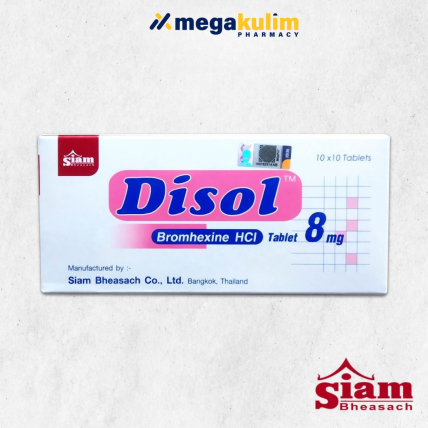 Disol Bromhexine 8mg 10 Tab (Strip)