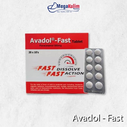 Avadol Fast Tablet 500mg 10tab