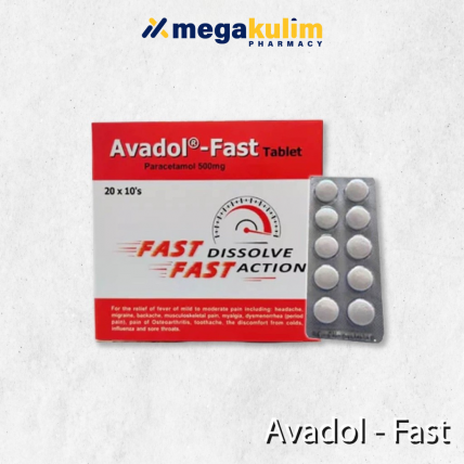 Avadol Fast Tablet 500mg 10tab
