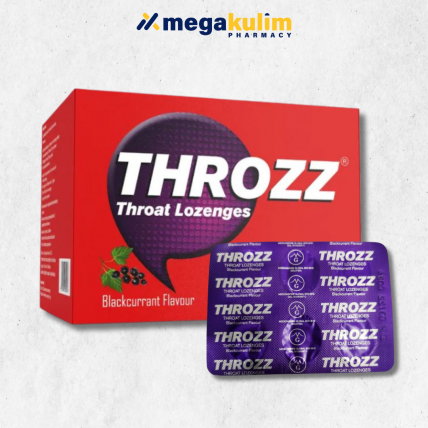 Throzz Sore Throat Blackcurrant Lozenges (6's/Strip)